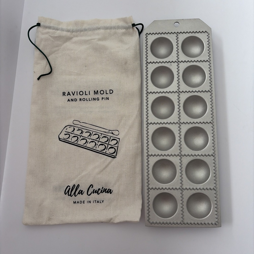 Cucina Ravioli Maker Mold Made In Italy 13" - No Rolling Pin - Read Description